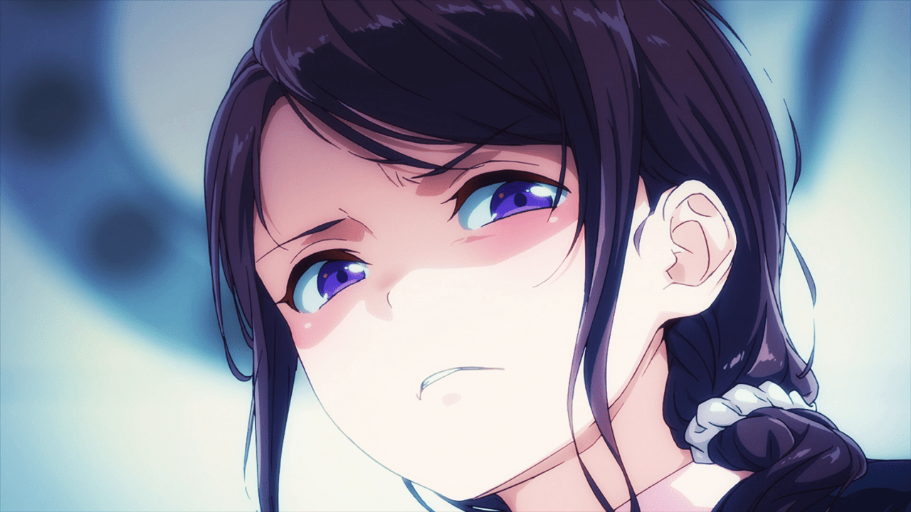 Disgusted anime girl