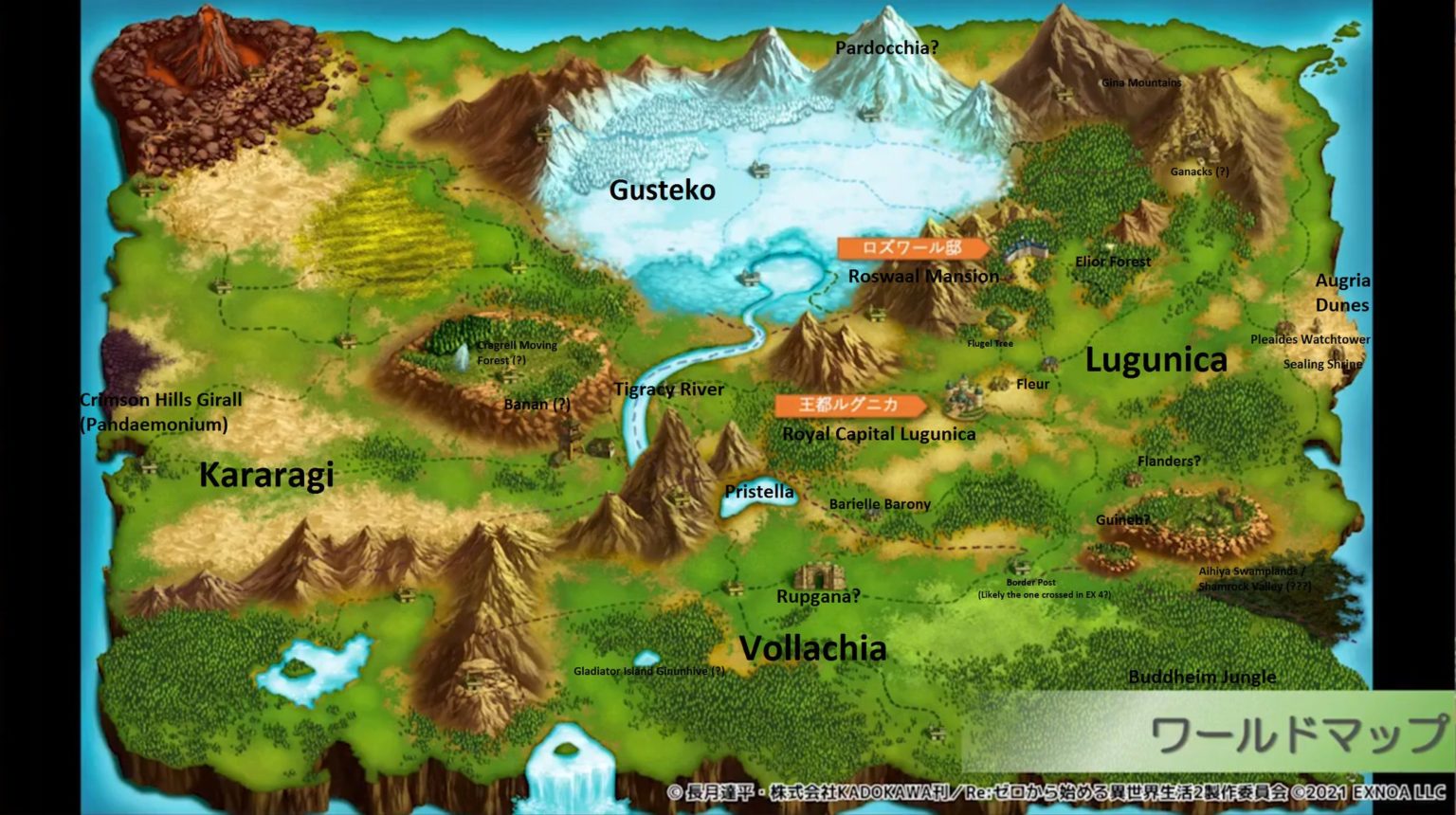 Re Zero World Map