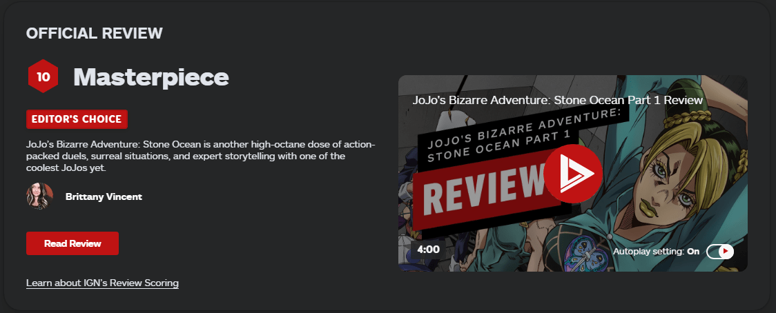 JoJo's Bizarre Adventure: Stone Ocean