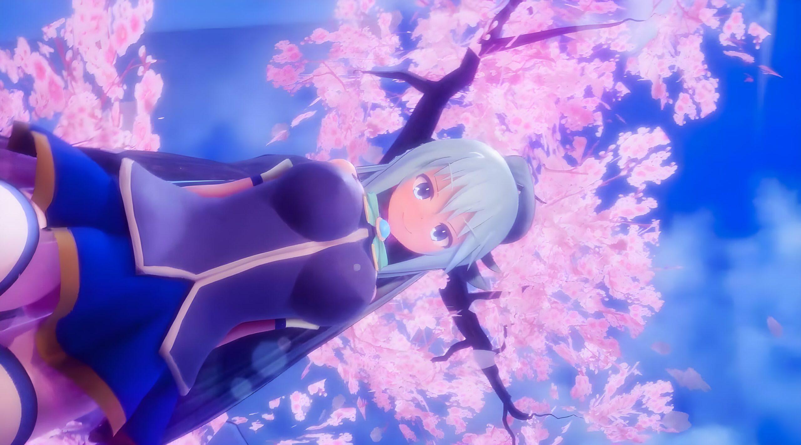 Cherry blossom viewing aqua konosuba