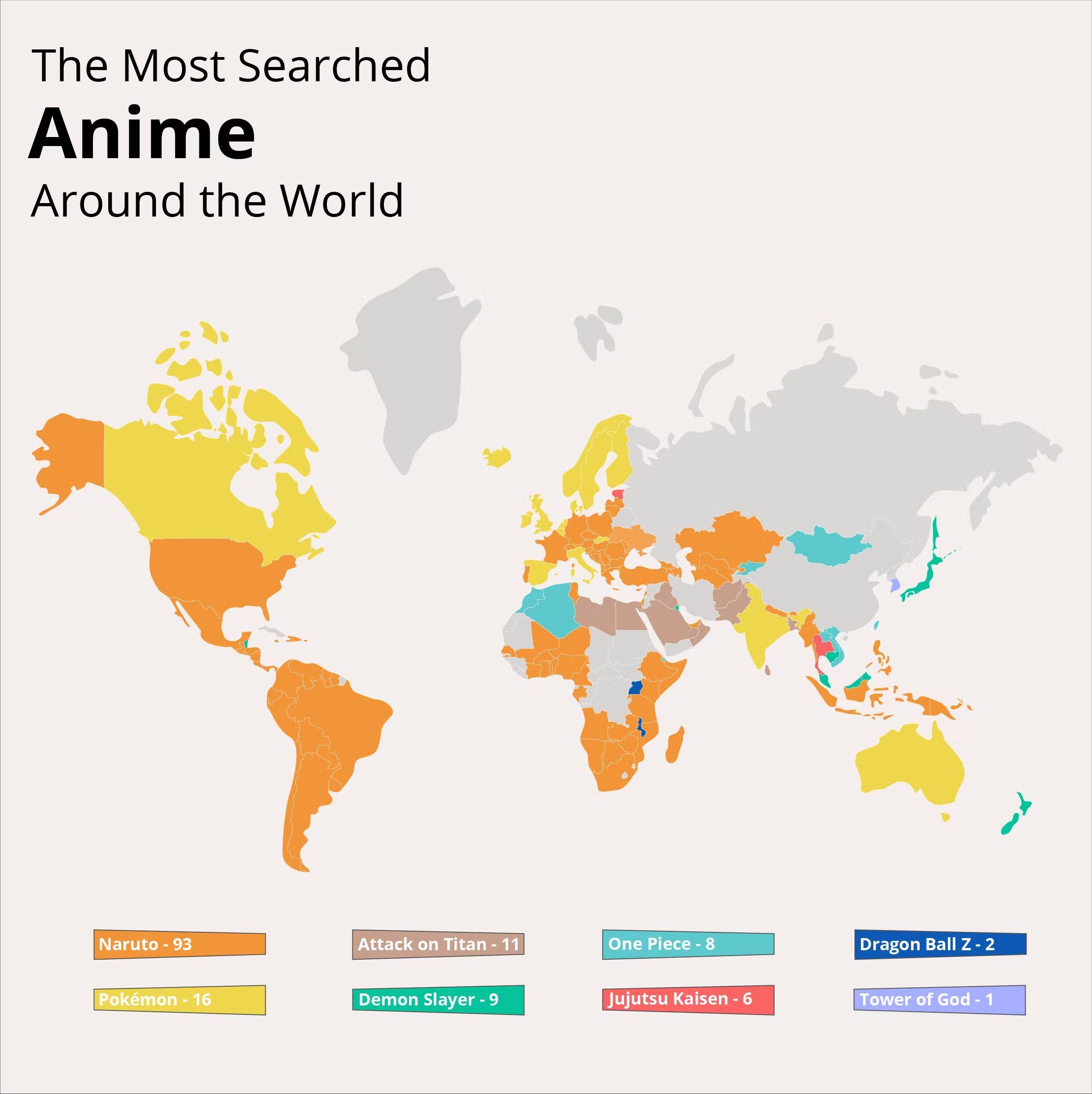 These are the ten most searched anime worldwide