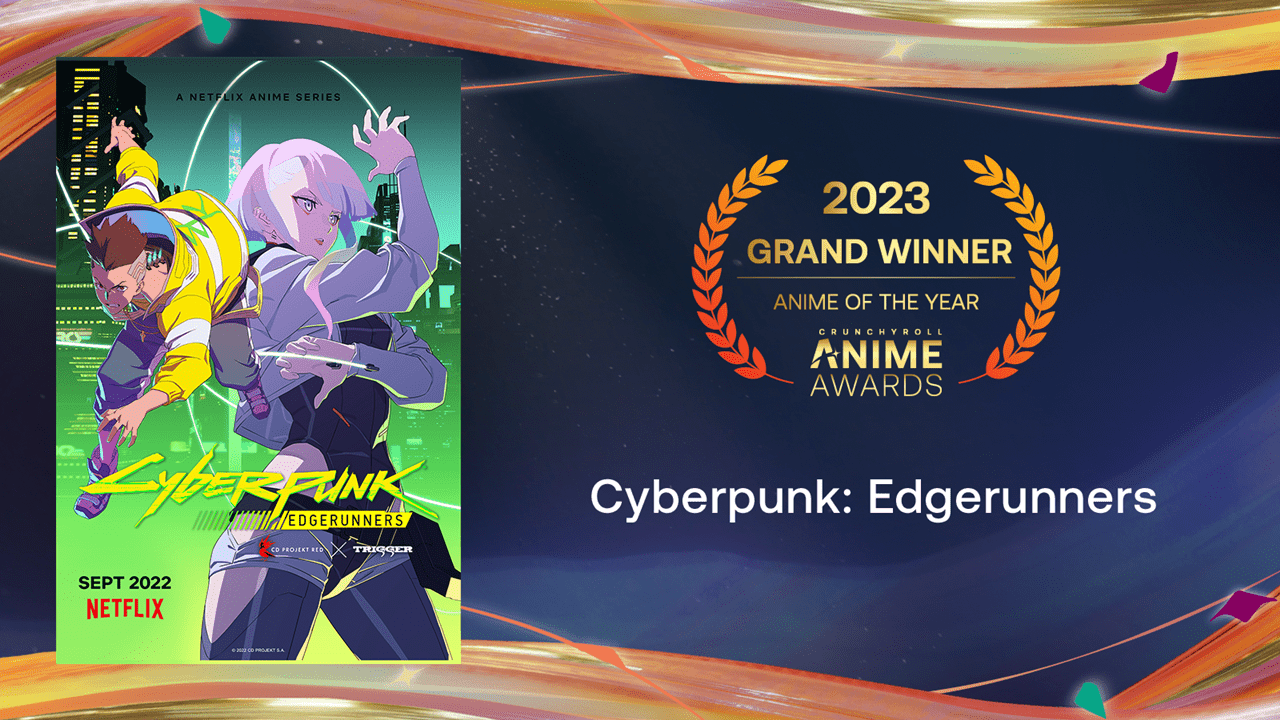 Cyberpunk Edgerunners se corona como Anime del Año por Crunchyroll